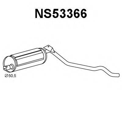 VENEPORTE NS53366 Глушник вихлопних газів кінцевий