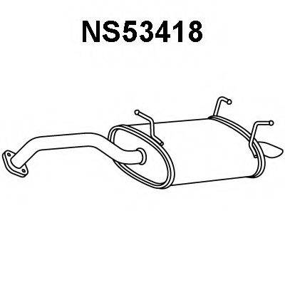 VENEPORTE NS53418 Глушник вихлопних газів кінцевий