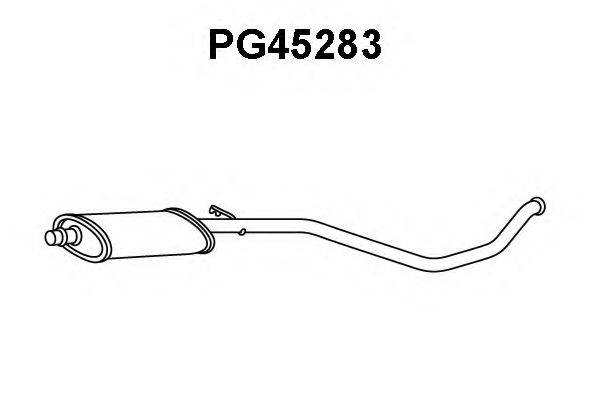 VENEPORTE PG45283 Середній глушник вихлопних газів