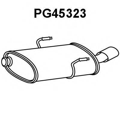 VENEPORTE PG45323 Глушник вихлопних газів кінцевий