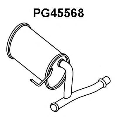 VENEPORTE PG45568 Середній глушник вихлопних газів