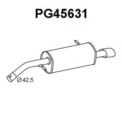 VENEPORTE PG45631 Глушник вихлопних газів кінцевий