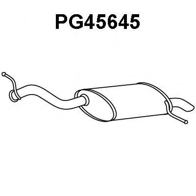 VENEPORTE PG45645 Глушник вихлопних газів кінцевий