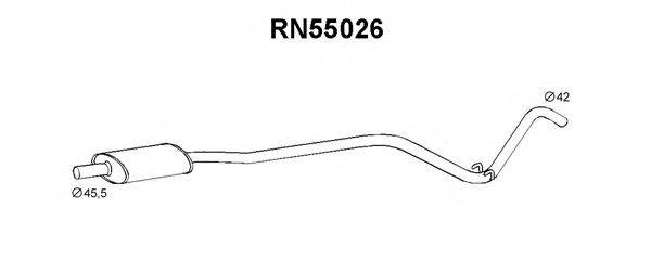 VENEPORTE RN55026 Середній глушник вихлопних газів