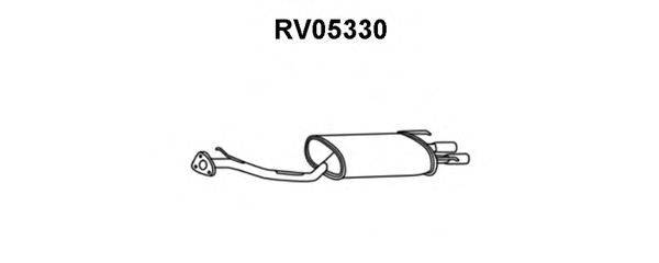VENEPORTE RV05330 Глушник вихлопних газів кінцевий