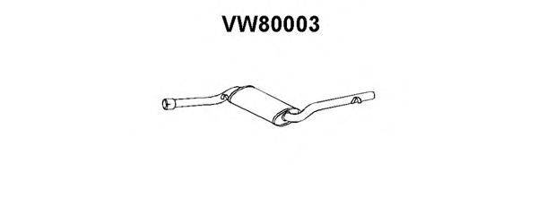 VENEPORTE VW80003 Середній глушник вихлопних газів