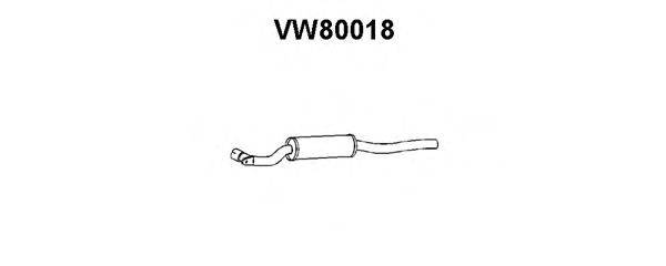 VENEPORTE VW80018 Передглушувач вихлопних газів