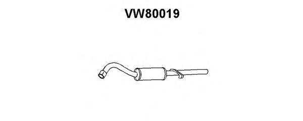 VENEPORTE VW80019 Глушник вихлопних газів кінцевий