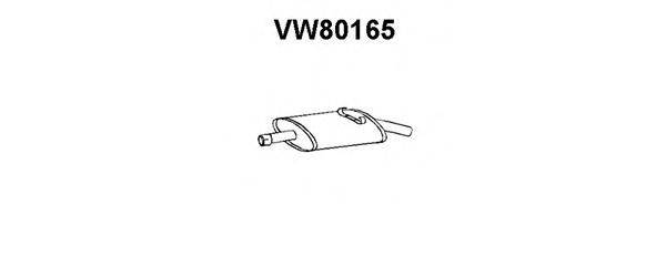 VENEPORTE VW80165 Глушник вихлопних газів кінцевий