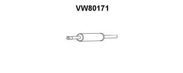 VENEPORTE VW80171 Передглушувач вихлопних газів