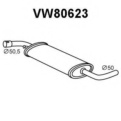 VENEPORTE VW80623 Передглушувач вихлопних газів