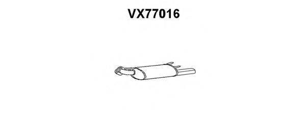 VENEPORTE VX77016 Глушник вихлопних газів кінцевий