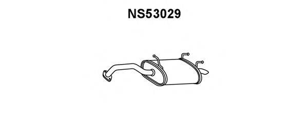 VENEPORTE NS53029 Глушник вихлопних газів кінцевий