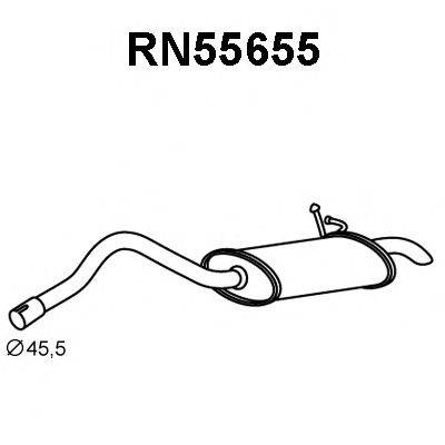 VENEPORTE RN55655 Глушник вихлопних газів кінцевий