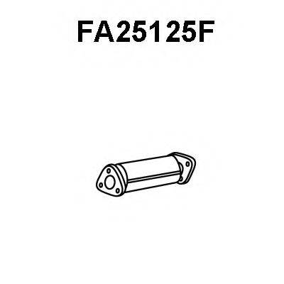 VENEPORTE FA25125F Саджовий/частковий фільтр, система вихлопу ОГ