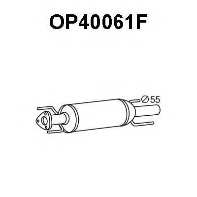 VENEPORTE OP40061F Саджовий/частковий фільтр, система вихлопу ОГ