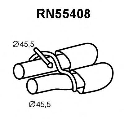 VENEPORTE RN55408 Труба вихлопного газу