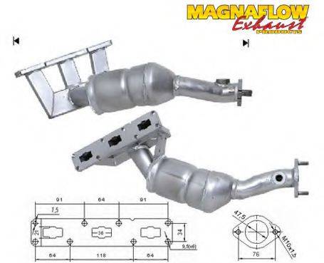 MAGNAFLOW 70615 Каталізатор