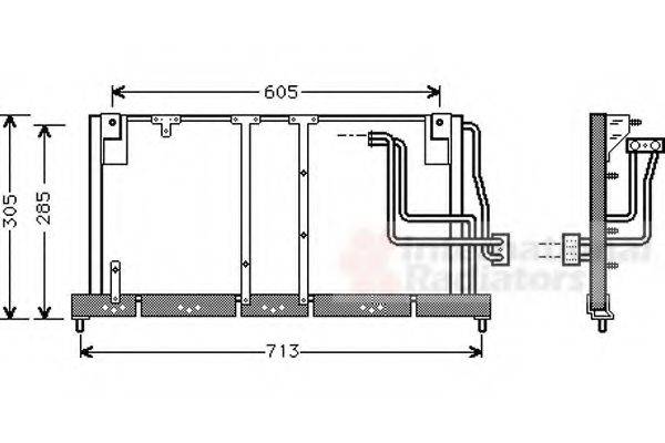 VAN WEZEL 37005225 Конденсатор, кондиціонер