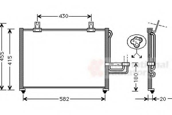 VAN WEZEL 83005026 Конденсатор, кондиціонер