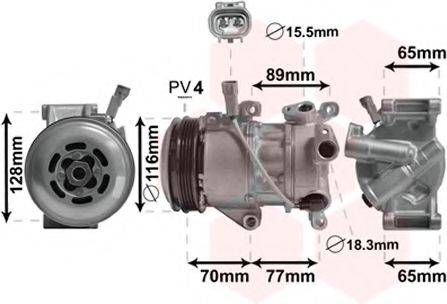 VAN WEZEL 5300K687 Компресор, кондиціонер