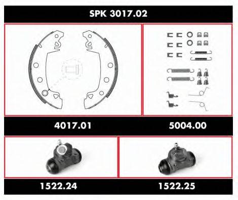 WOKING SPK301702 Комплект гальм, барабанний гальмівний механізм
