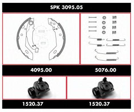 WOKING SPK309505 Комплект гальм, барабанний гальмівний механізм