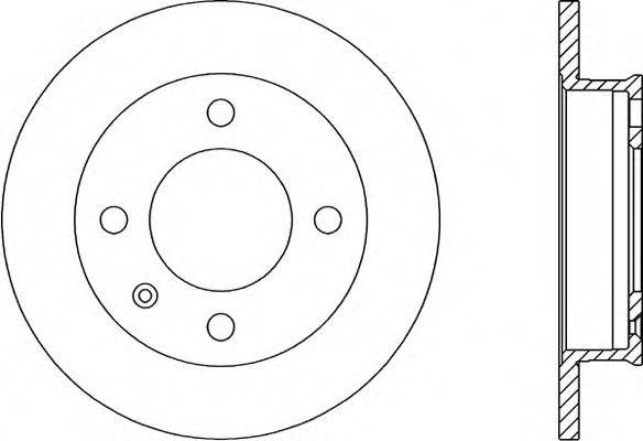 OPEN PARTS BDR115710 гальмівний диск