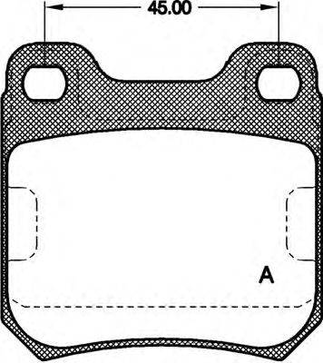 OPEN PARTS BPA023900 Комплект гальмівних колодок, дискове гальмо