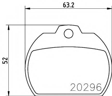 TEXTAR 2029602 Комплект гальмівних колодок, дискове гальмо