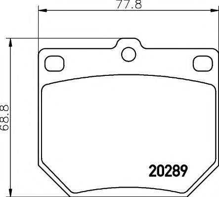 TEXTAR 2028902 Комплект гальмівних колодок, дискове гальмо