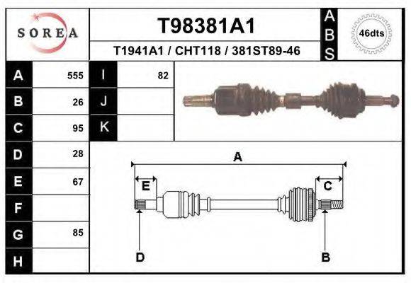 EAI T98381A1 Приводний вал