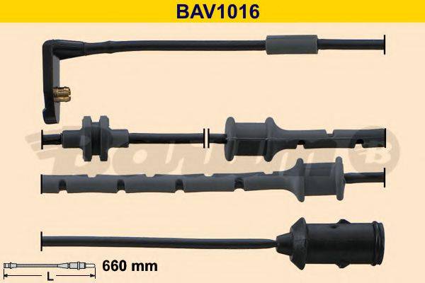 BARUM BAV1016 Сигналізатор, знос гальмівних колодок
