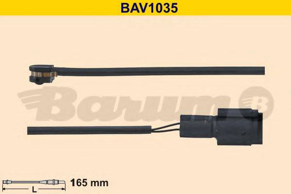 BARUM BAV1035 Сигналізатор, знос гальмівних колодок