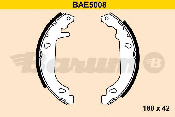 BARUM BAE5008 Комплект гальмівних колодок