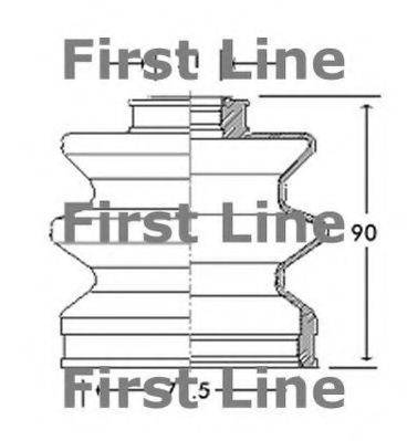 FIRST LINE FCB2134 Пильовик, приводний вал
