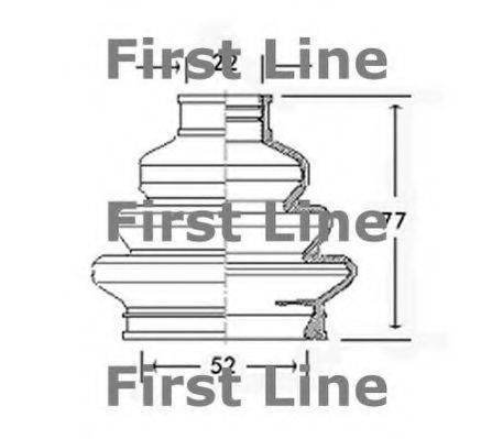 FIRST LINE FCB2310 Пильовик, приводний вал