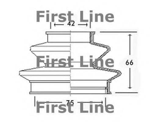FIRST LINE FCB2425 Пильовик, приводний вал