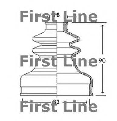 FIRST LINE FCB2652 Пильовик, приводний вал