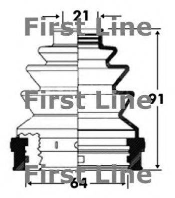 FIRST LINE FCB2818 Пильовик, приводний вал