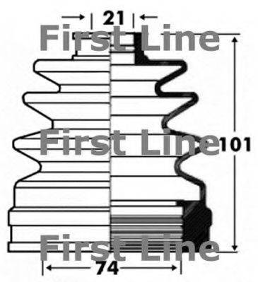 FIRST LINE FCB2841 Пильовик, приводний вал