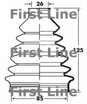 FIRST LINE FCB2843 Пильовик, приводний вал