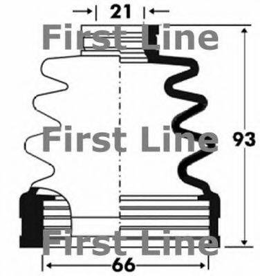 FIRST LINE FCB2861 Пильовик, приводний вал