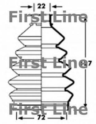 FIRST LINE FCB2351 Пильовик, приводний вал