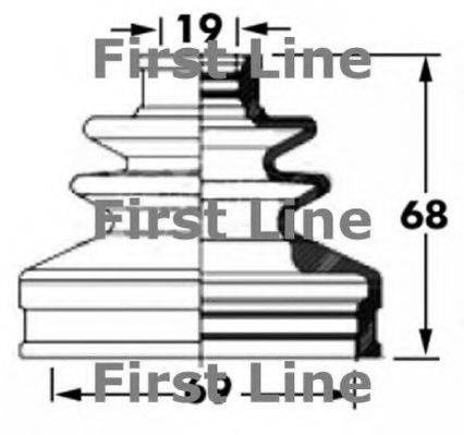 FIRST LINE FCB6044 Пильовик, приводний вал