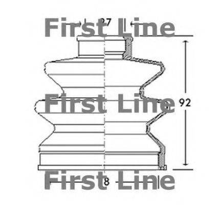 FIRST LINE FCB2615 Пильовик, приводний вал