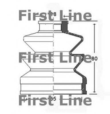 FIRST LINE FCB2480 Пильовик, приводний вал