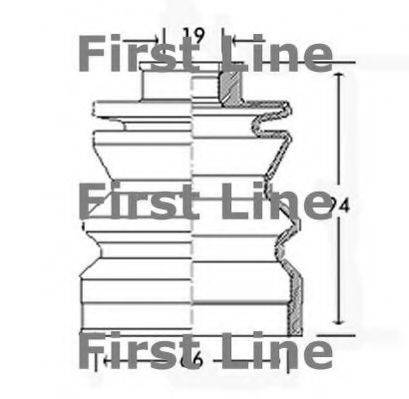 FIRST LINE FCB2601 Пильовик, приводний вал