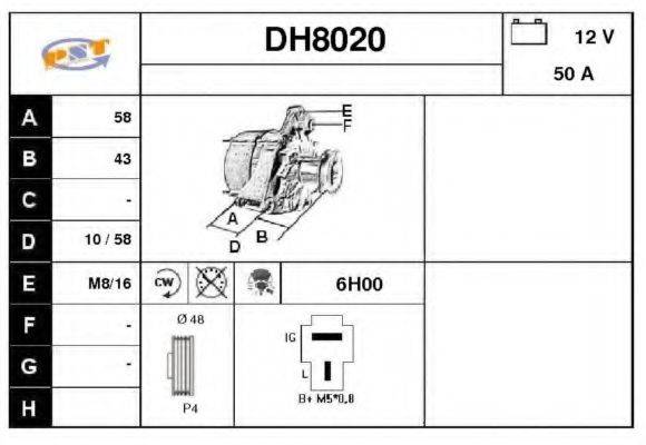SNRA DH8020 Генератор