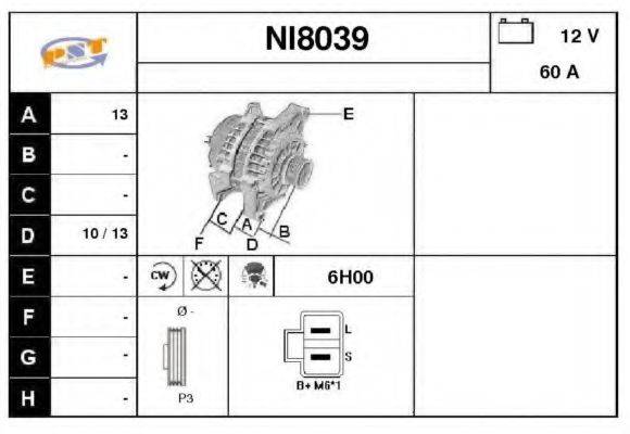 SNRA NI8039 Генератор